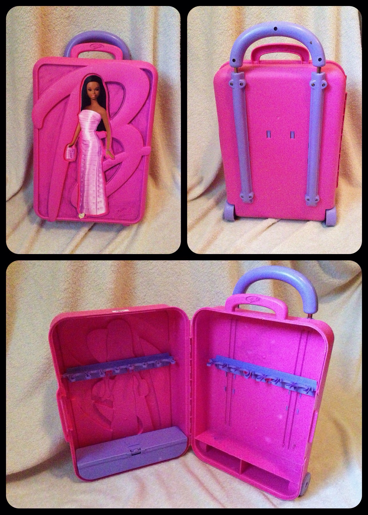 barbie suitcase on wheels